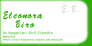 eleonora biro business card