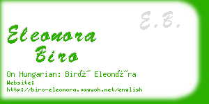 eleonora biro business card